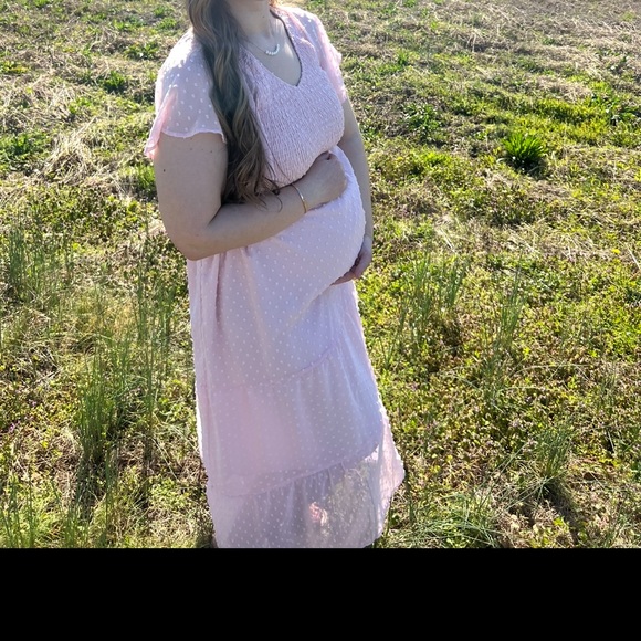 Pink Maternity Dress - Picture 4 of 4